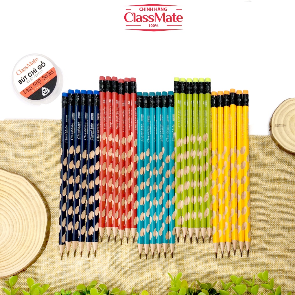 Bút Chì Gỗ Easy Grip CLASSMATE  - 1 Chiếc, Nét Bút Mịn, Dùng Cho Bé Vẽ Tranh, Luyện Chữ CL-PC612