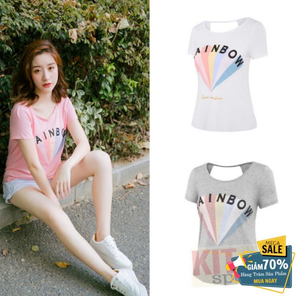 Áo tập gym nữ Rainbow New (Áo thun nữ) II Việt Nam I Đẹp