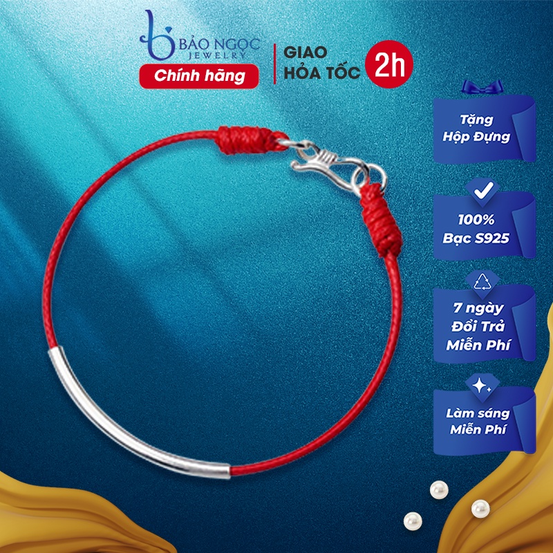 Vòng Tay May Mắn Dành Chỉ Đỏ Bạc 925 Cho Nữ Đẹp L1556 - Bảo Ngọc Jewelry