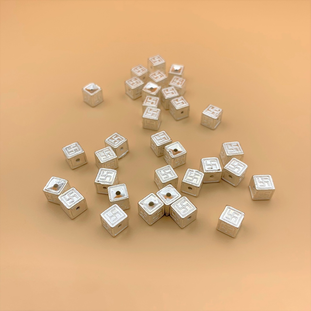 Charm nối chữ vạn vuông - Charm Bạc 925 - Mã CB065