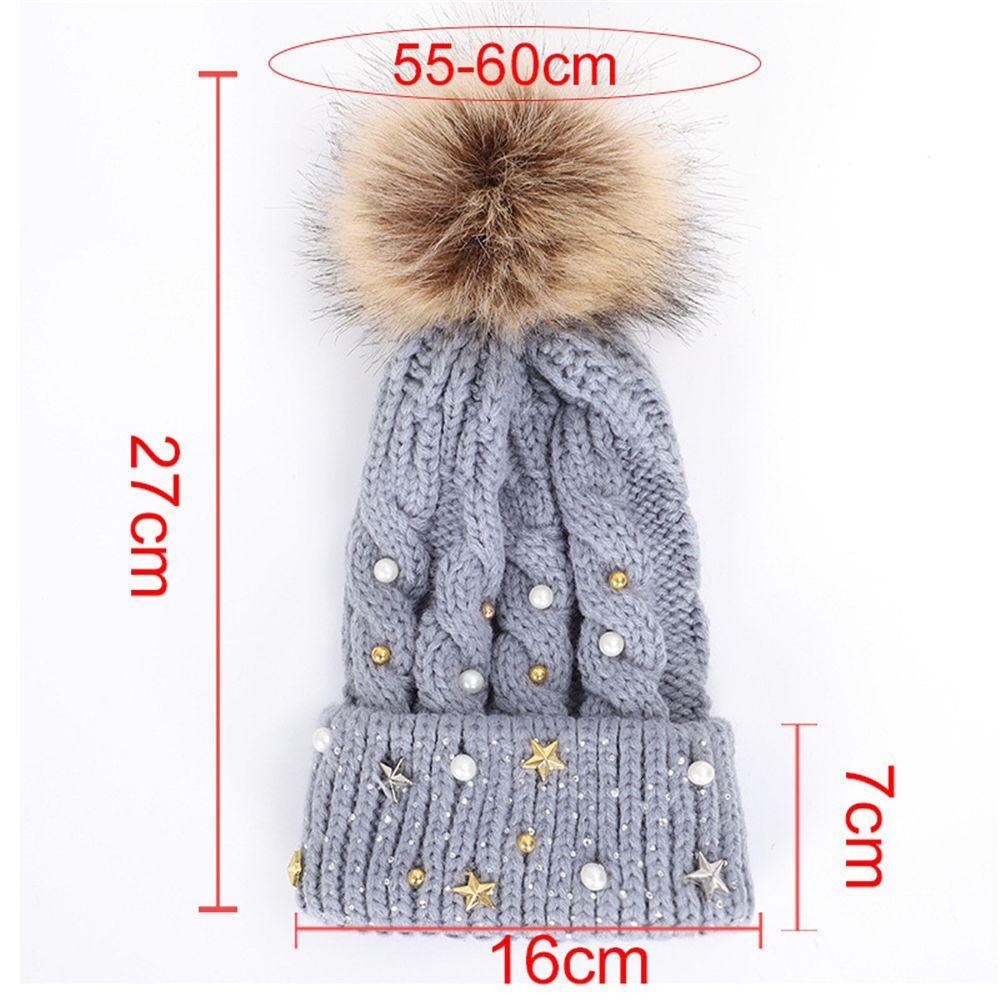 Mũ Beanie Lông Dày Dặn Giữ Ấm Mùa Đông