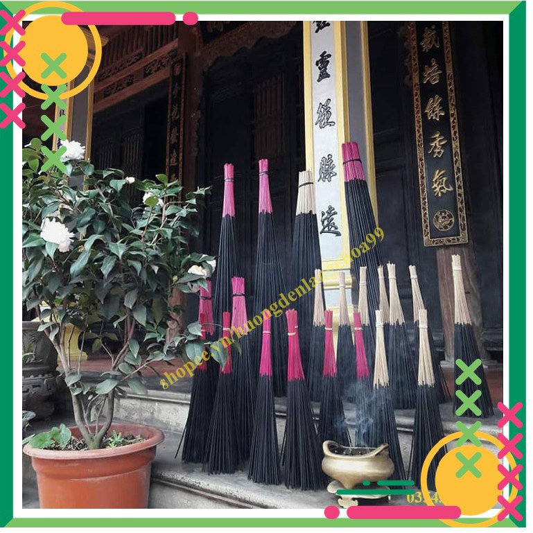 Hương đen Chóa Bến  thắp trong Chùa, Đền, nhà thờ Họ từ NHỰA TRÁM RỪNG + THAN HOA an toàn tuyệt đối