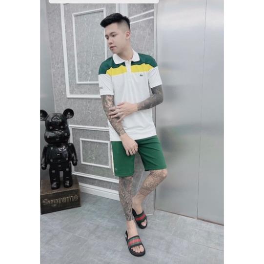 Bộ Thể Thao Nam Lacoste Phối Màu Thoáng Mát - Bộ Lacotes Nam Cao Cấp