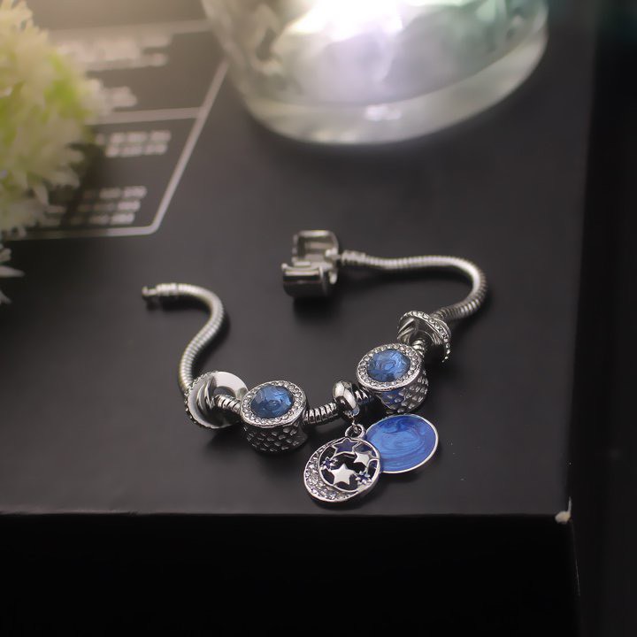 Lắc tay phong cách Pandora Blue016