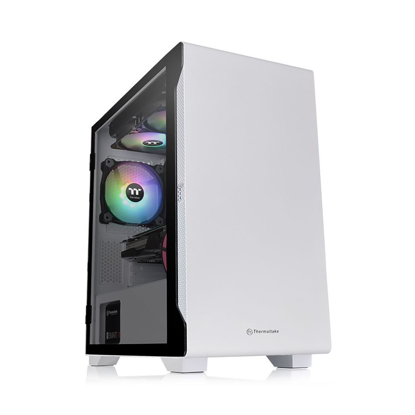 Vỏ Case Thermaltake S100 Tempered Glass Snow Edition (Mid Tower / Màu Trắng)