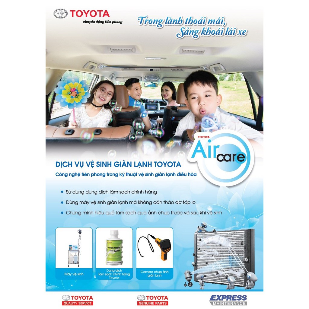 |CHÍNH HÃNG| Dung dịch vệ sinh giàn lạnh điều hòa chính hãng Toyota
