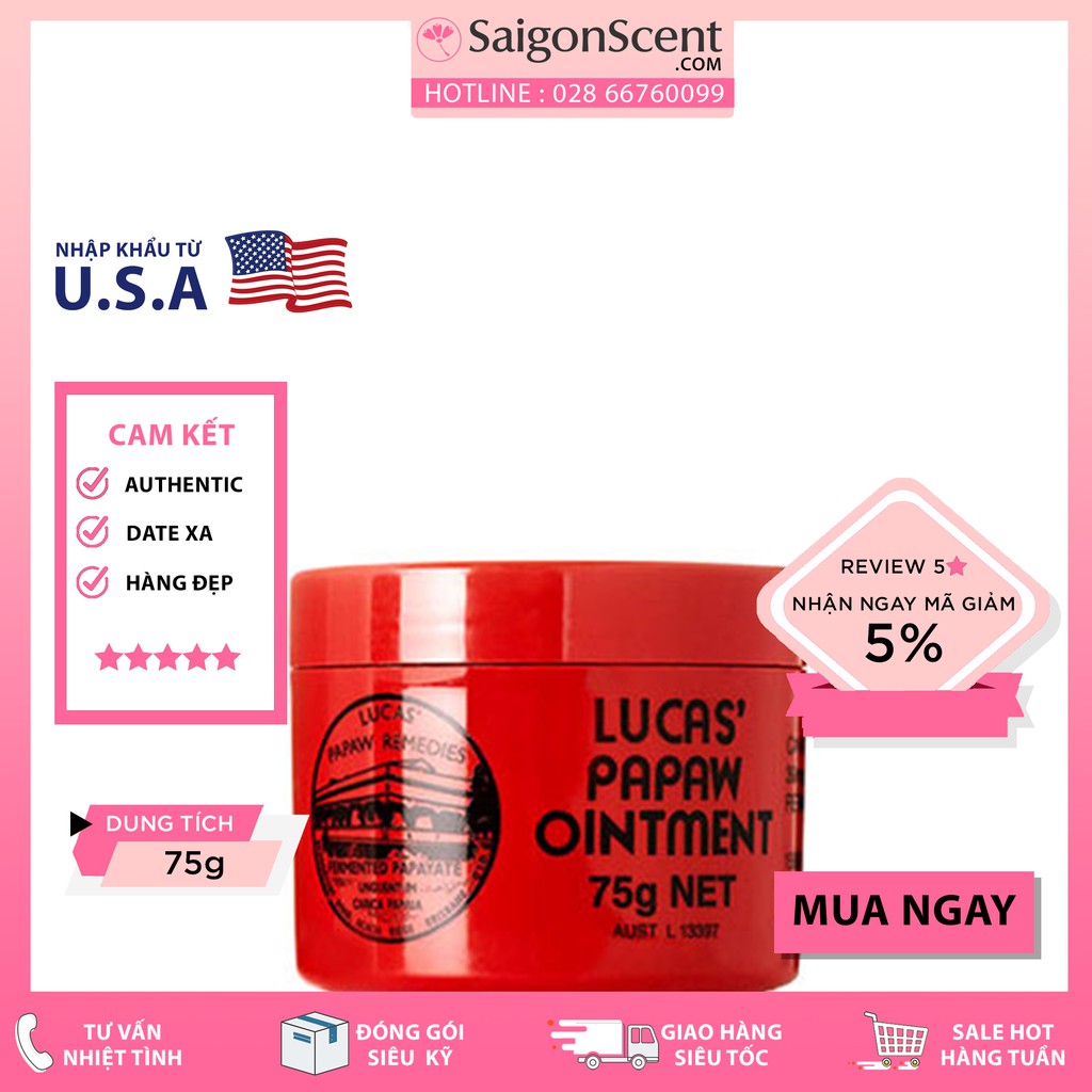 Kem đa năng Lucas’ Papaw Ointment ( 75 g )