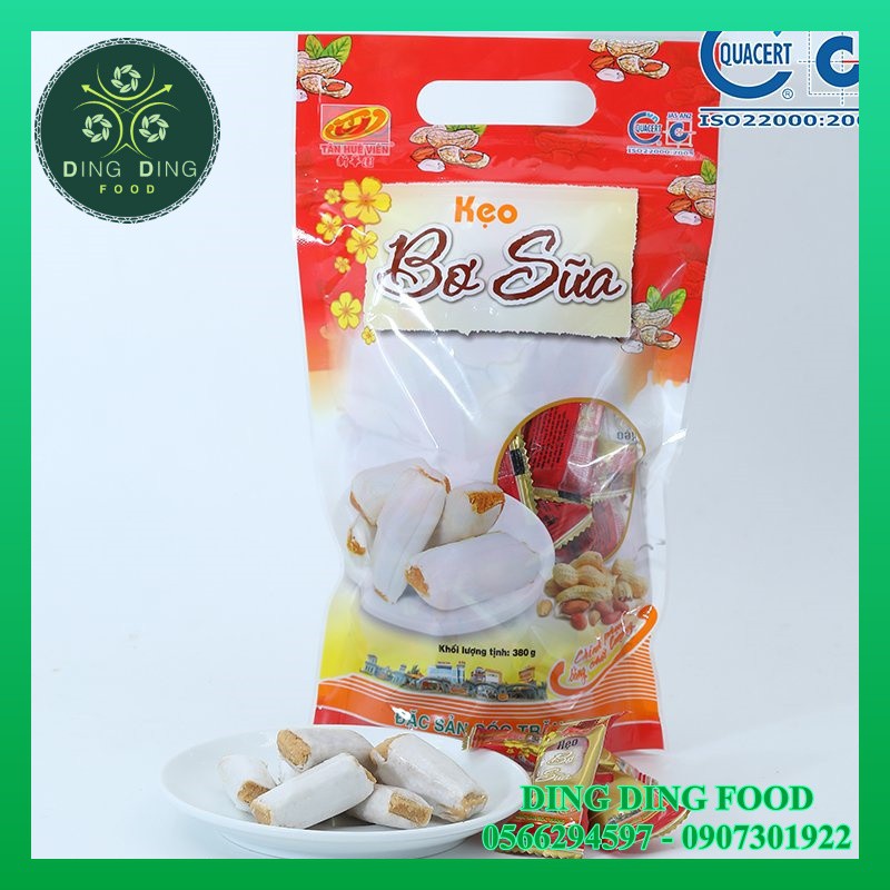 [ Sỉ - Combo 10 Bịch ] Kẹo Bơ Sữa Đậu Phộng 380g Tân Huê Viên , Đậu Phộng Nhuyễn - DING DING FOOD