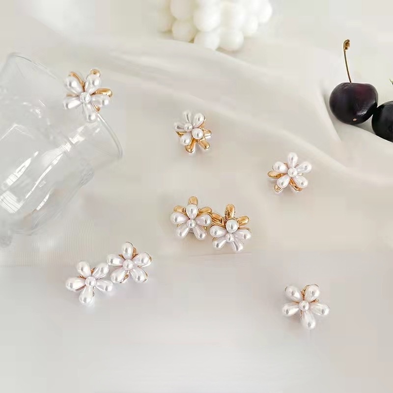 Kẹp Tóc Đính Ngọc Trai Thiết Kế Nhỏ Nhắn Thời Trang Sang Trọng Cho Nữ