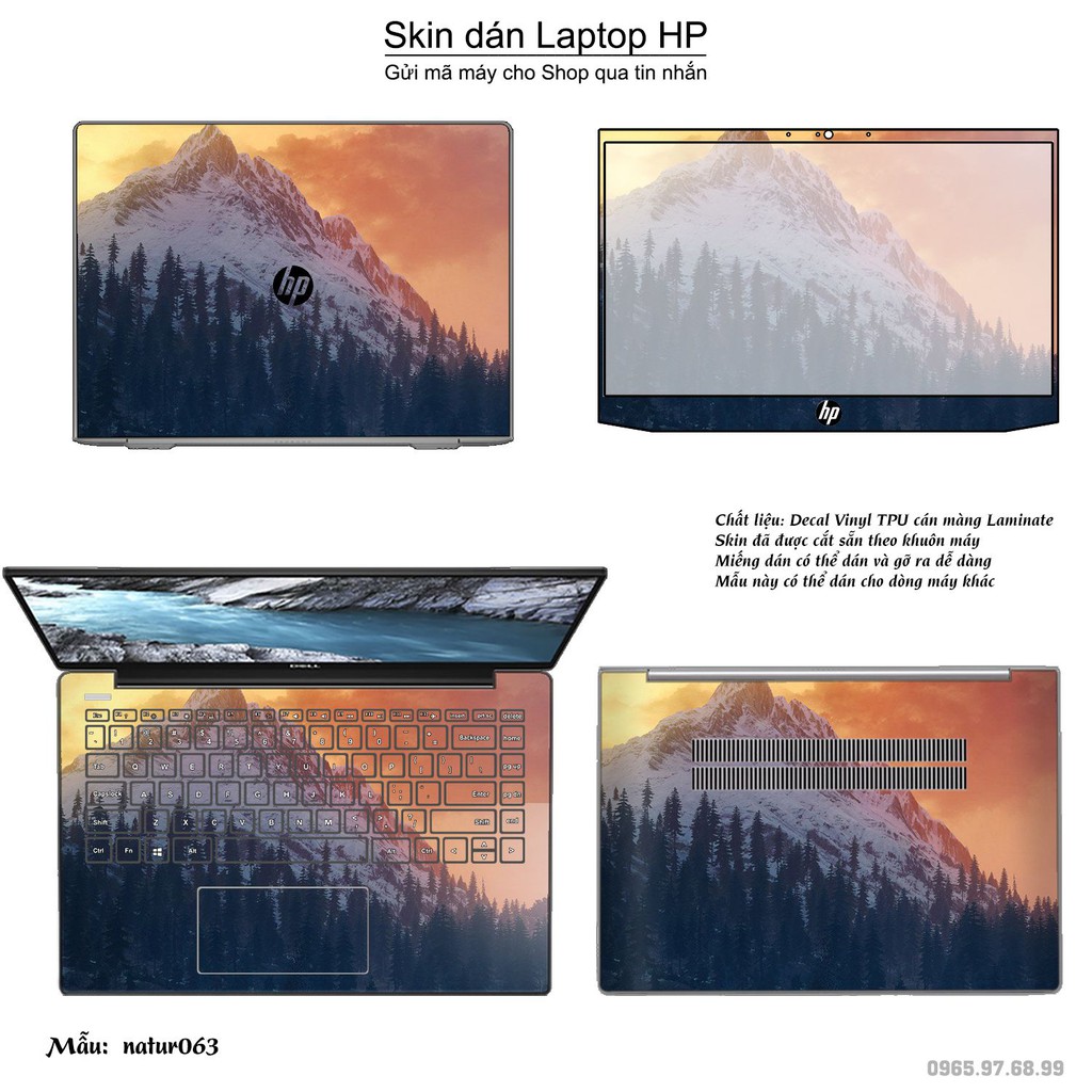 Skin dán Laptop HP in hình thiên nhiên _nhiều mẫu 2 (inbox mã máy cho Shop)