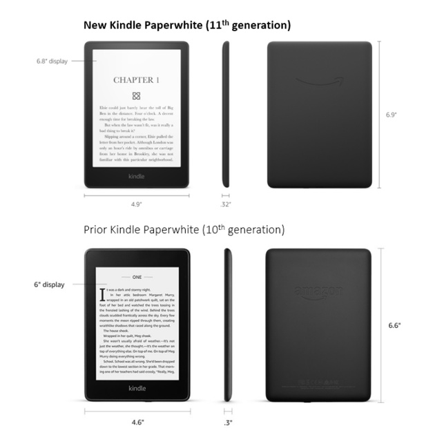 Máy Đọc Sách Kindle Amazon Paperwhite 5 11th generation 2021 NEW 100% Đèn Vàng Màn Hình 6.8 Inch Chống Nước- Xaha Store