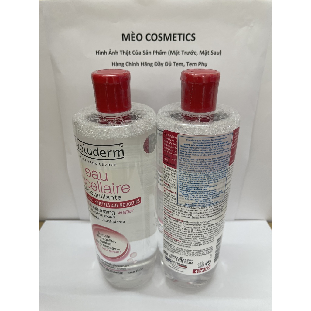 Nước Tẩy Trang Evoluderm 500ml 🌟