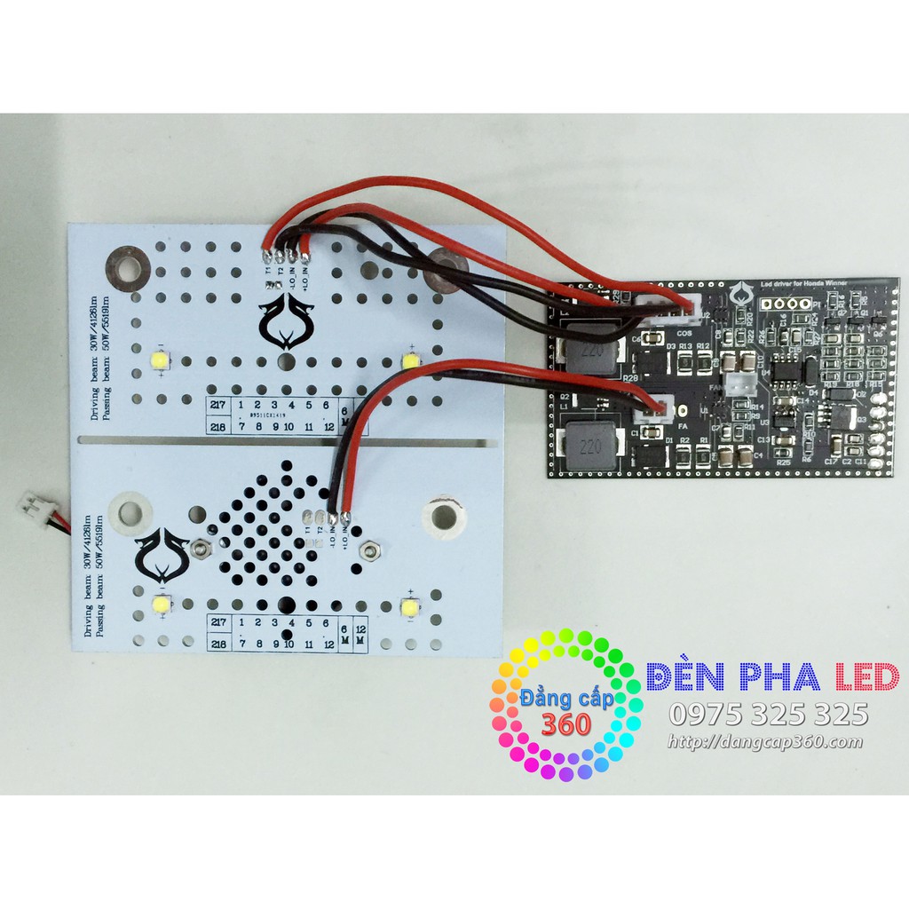 Nâng cấp pha led 2 tầng Winner 150 - OlightVN