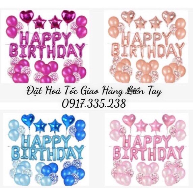 bong bóng sinh nhật Mĩx KIM TUYẾN Rèm Kim Tuyến tim sao Full trang trí sinh nhật