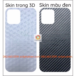 Miếng dán mặt lưng skin carbon iphone 13 / 13 mini / 13 pro / 13 pro max