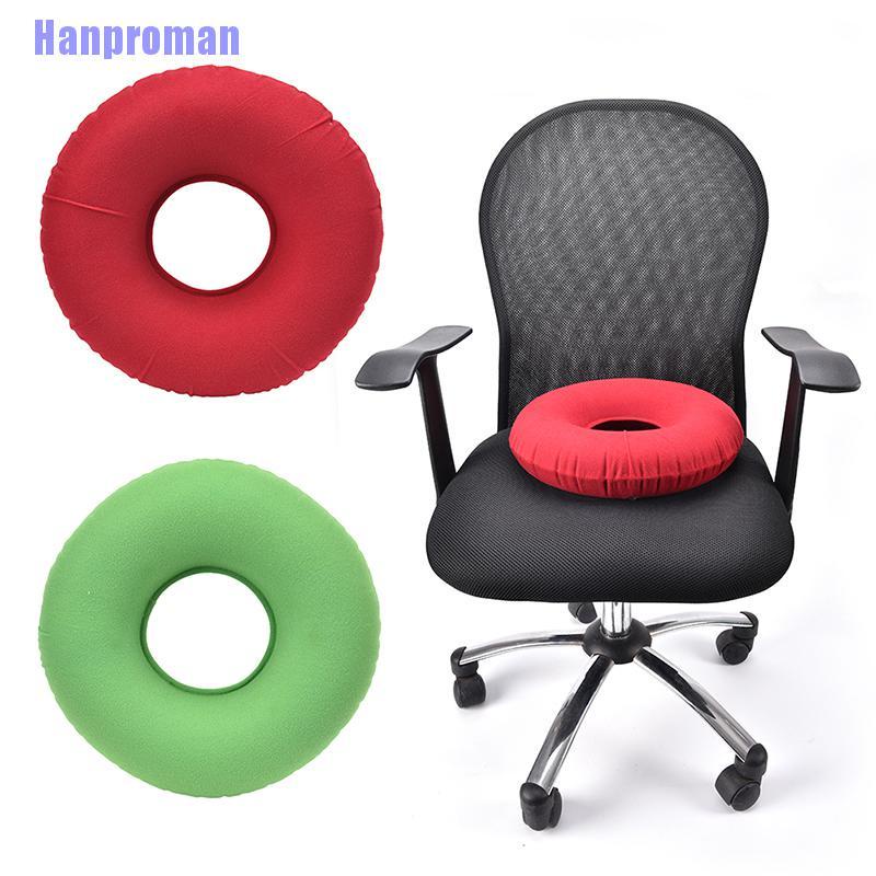 Hm> inflatable rubber ring round seat cushion medical hemorrhoid pillow donut +pump