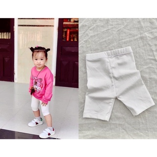 Quần legging ngố , quần lửng cotton dài qua gối cho bé .