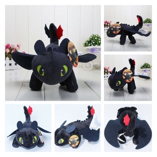 55cm How to Train Your Dragon 3 Toothless Anime Stuffed Toy Night Fury Plush Doll Soft Toys Kids Gifts