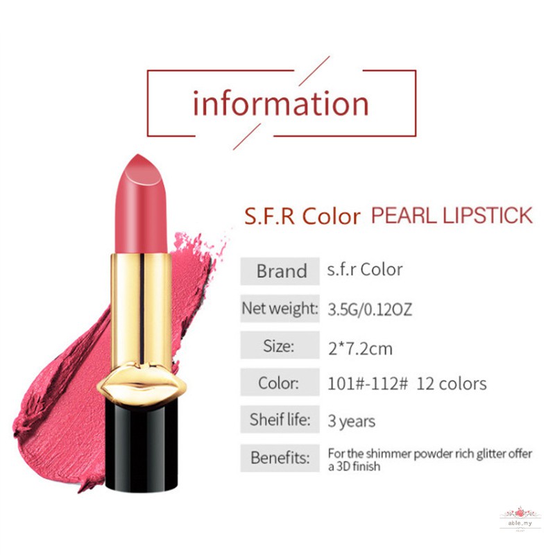 (Hàng Mới Về) Son Môi Ánh Kim Dưỡng Ẩm Chống Thấm Nước Lâu Trôi Màu Sắc Thời Trang | BigBuy360 - bigbuy360.vn