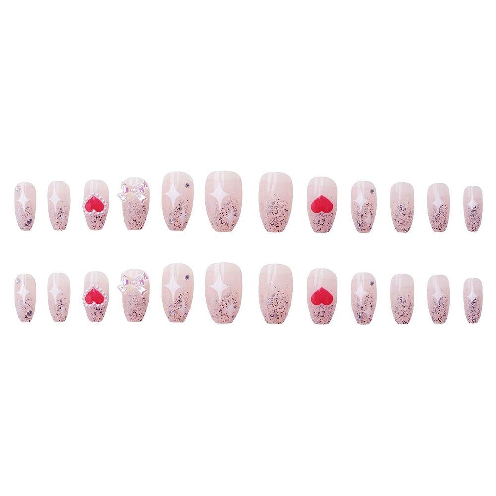 XIANTIN Hộp 24 Móng Tay Giả Che Phủ Toàn Diện Chất Lượng Cao