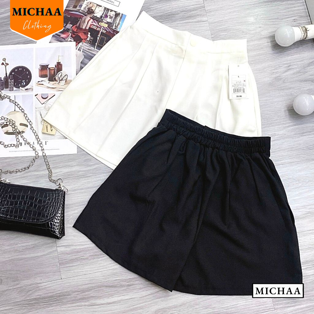 Chân Váy CÀI NÚT Kiểu Giả Váy Ôm Body Chất Tuyết Mưa, Chân Váy Có Lót Trong Lưng Cạp Cao Tôn Dáng Thời Trang MICHAA CV13