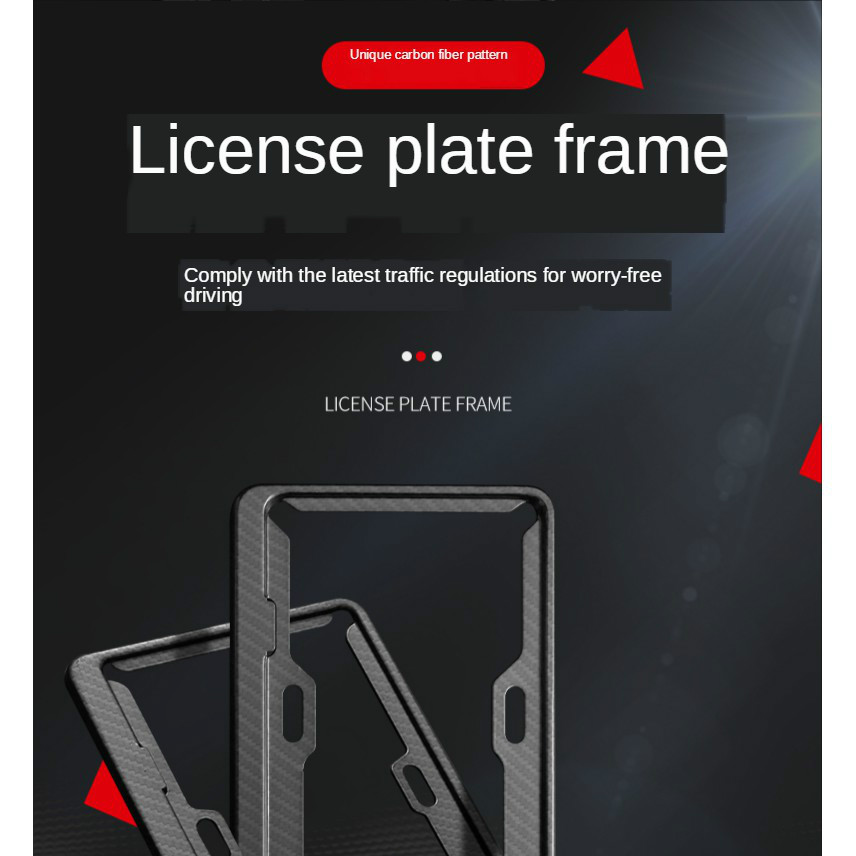 Khung bảo vệ biển số bằng sợi carbon cho xe Porsche Panamera/Macan/Cayenne/Taycan/917/718/911