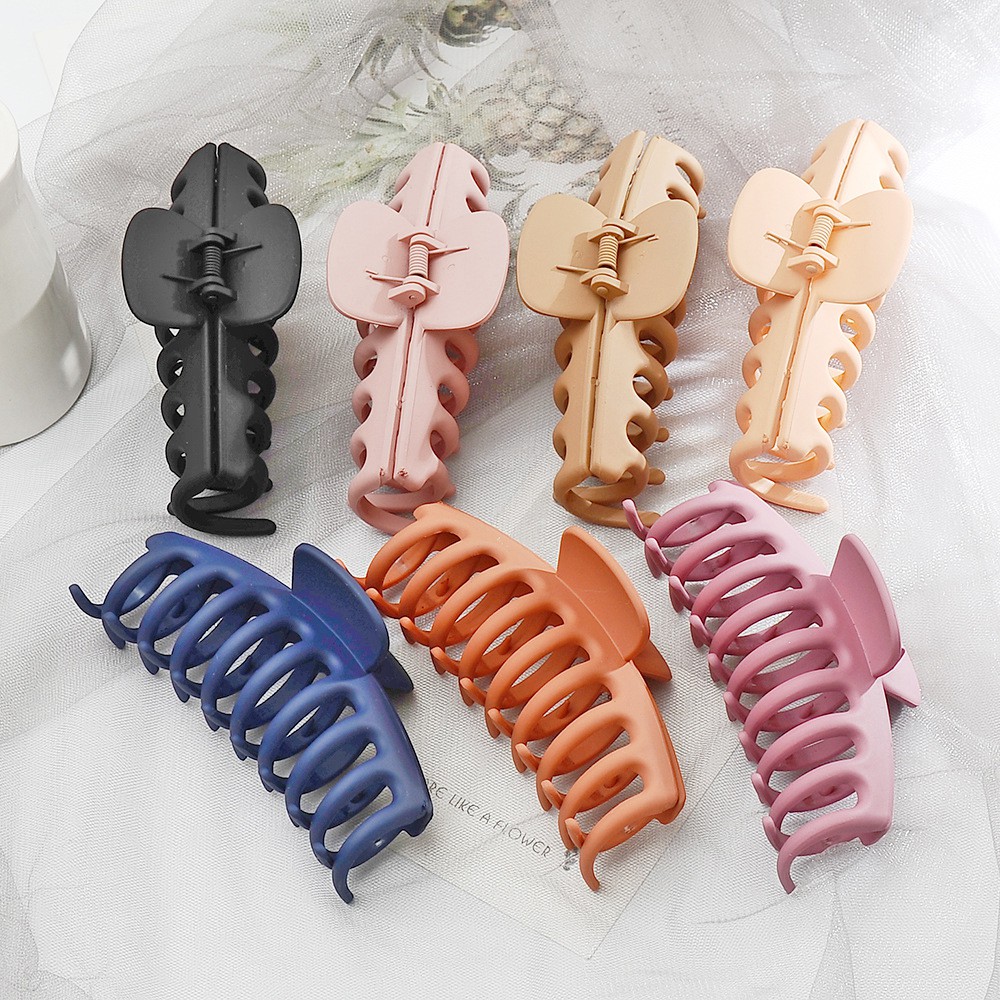 Kẹp tóc màu trơn nhám thời trang Hàn Quốc