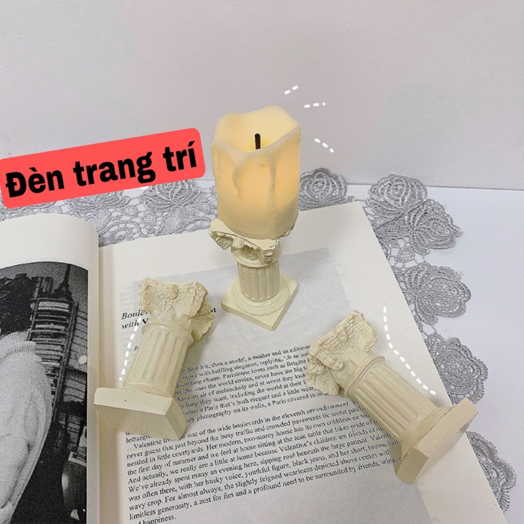 Đèn trang trí để bàn phòng,bàn học kèm đế phong cách vintage