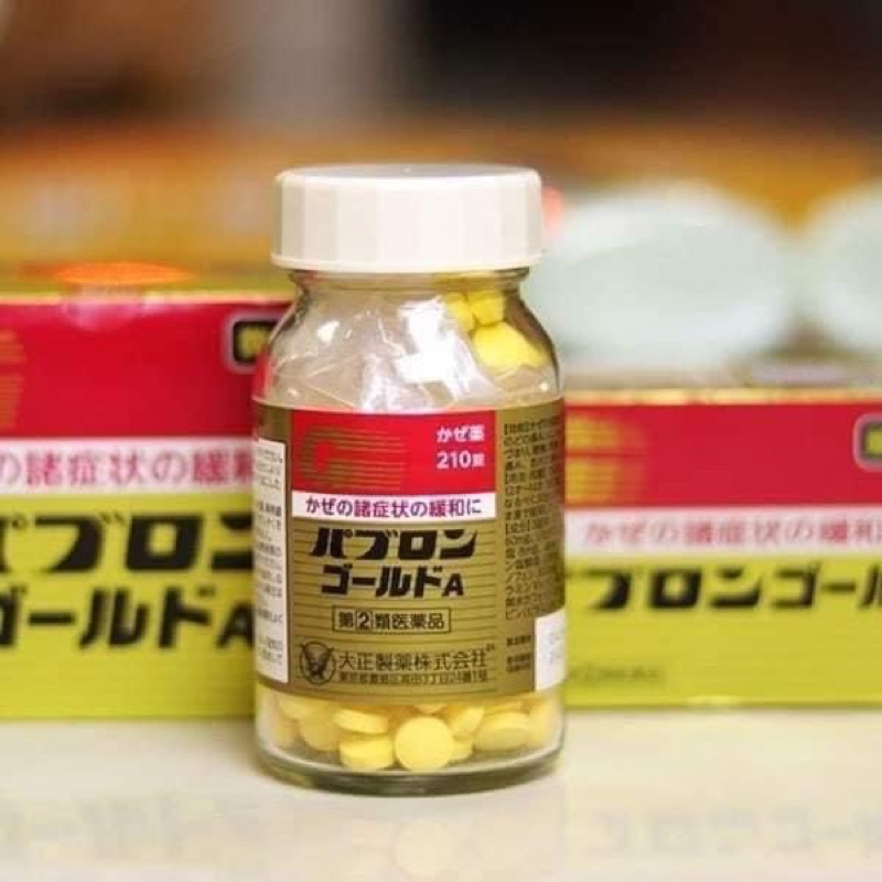 Viên Uống Hỗ Trợ Cảm Cúm Taisho Pabron Gold A 210 Viên Nhật Bản