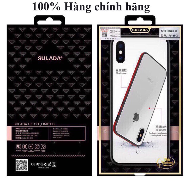 ỐP KÍNH CƯỜNG LỰC TRONG SUỐT SULADA DÀNH CHO IPHONE