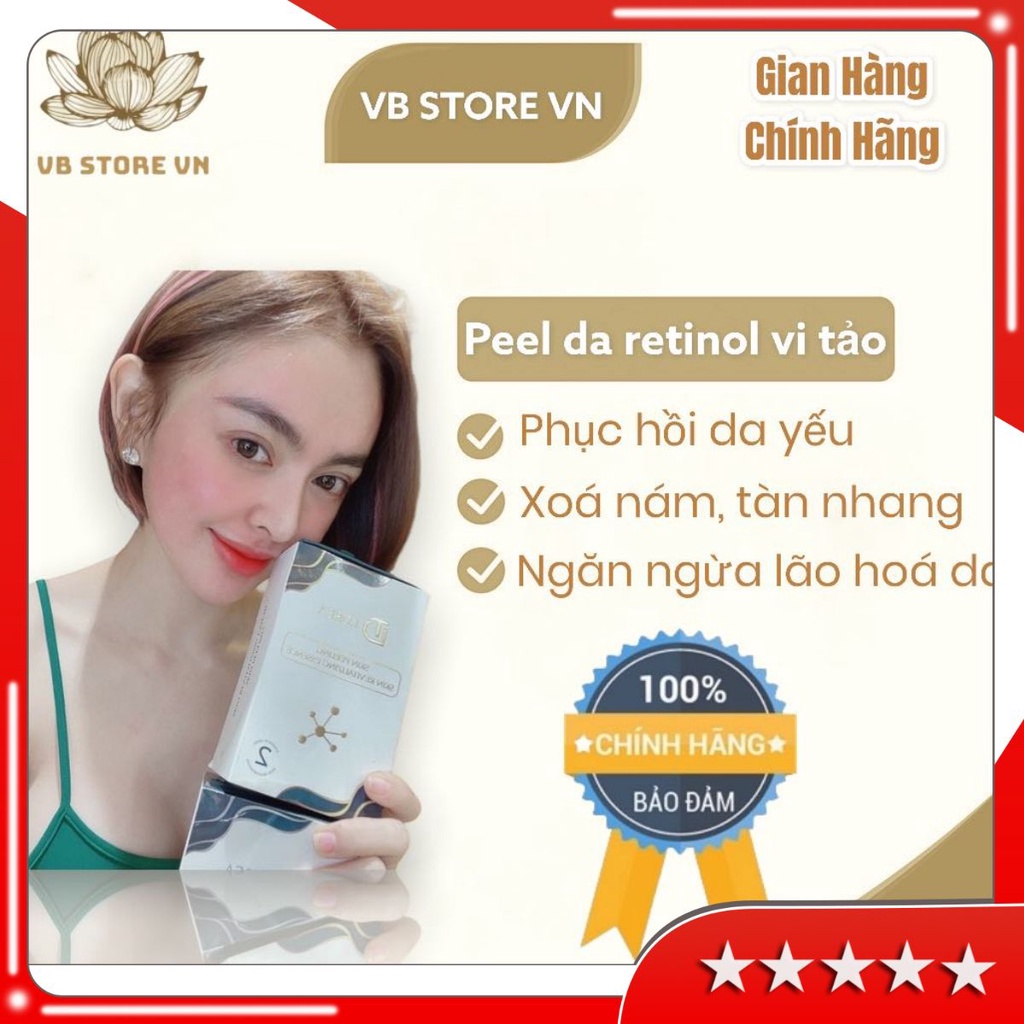 (Chính Hãng) Peel da retinol vi tảo - trang nemo - peel số 1 và peel số 2
