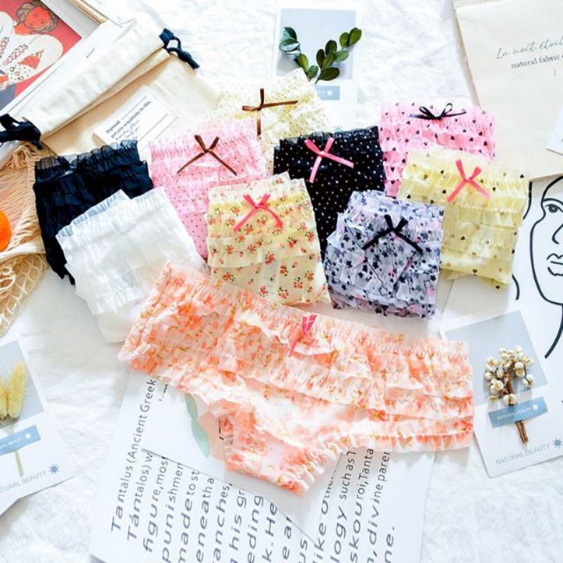 (1 cái) Quần lót ren tầng công chúa candy mã 303 thiết kế nửa mông gợi cảm