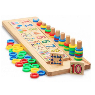 Combo 3 hộp đếm số bằng gỗ