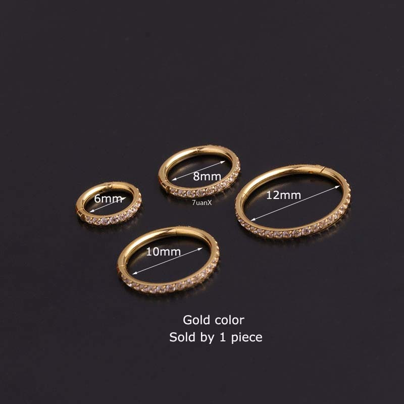 1 Khuyên Mũi Thép Không Gỉ 316 Đường Kính 6-12mm