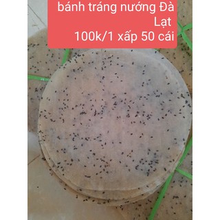Bánh tráng nướng Đà Lạt trắng đục có mè 50 cái
