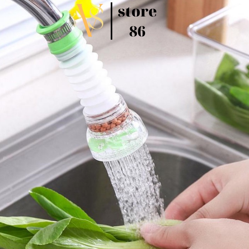 Đầu Vòi Nước Tăng Áp Dây Nối Đầu Vòi Nước Tăng Áp Có Nút Điều Chỉnh Xoay 360 Cực HOT