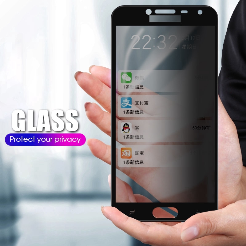 Kính cường lực bảo vệ màn hình chống nhìn trộm cho Samsung Galaxy A6 j6 j4 2018 Plus