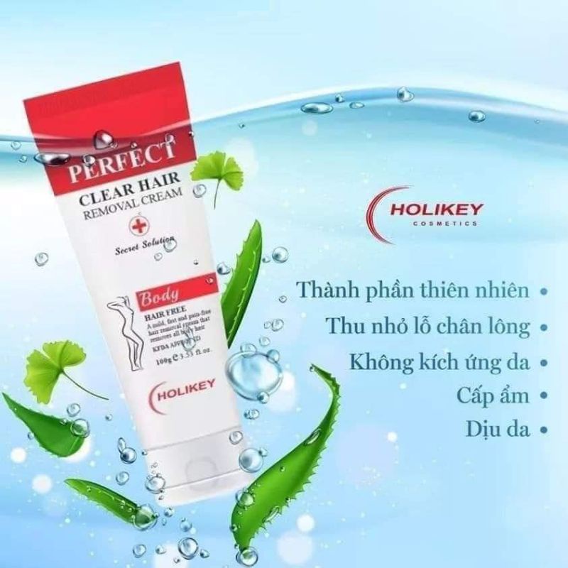 (GRAB - NOWSHIP) (DATE 02-04-2023) Kem Tẩy Lông Holikey Perfect Clear Hair Removal Cream 100g