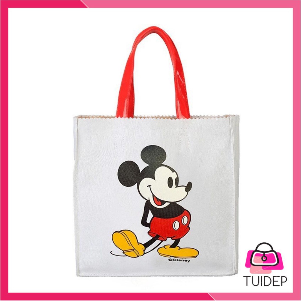 Túi tote nữ Hàn Quốc xách tay hoạt hình mickey vải mềm đeo chéo mini học sinh viên giá rẻ Tuidepstore