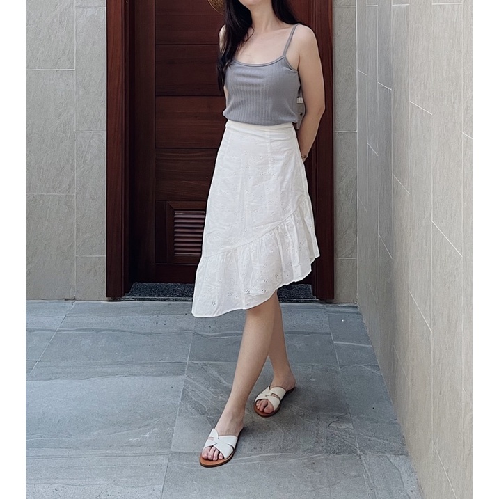 Áo hai dây vải thun dập nổi Ruchan