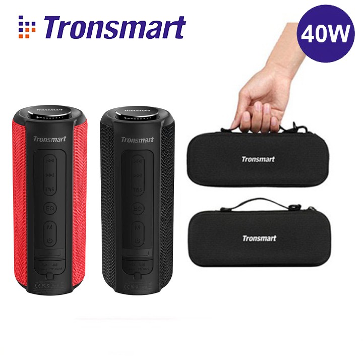 Loa bluetooth Tronsmart Element T6 Plus, bluetooth 5.0 ngoài trời, âm thanh vòm 360 độ, Âm Bass cực hay