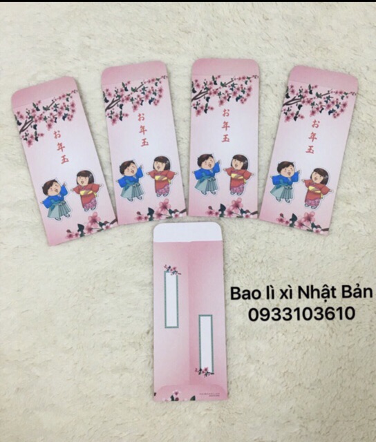 Bao lì xì Phong Cách Nhật Bản