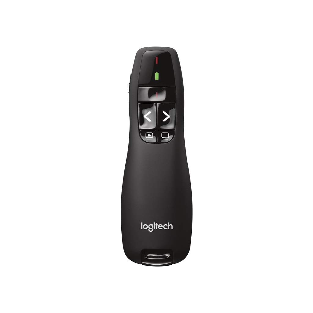 Bút trình chiếu Logitech R400, Bút chỉ Logitech R400 tặng kèm pin, Bảo hành 12 Tháng