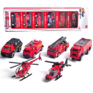 Vỉ xe sắt cứu hỏa 6 xe