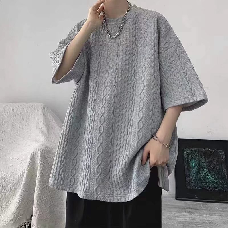 Áo Thun Tay Ngắn Cổ Tròn Ba Chiều Đơn Giản Thời Trang Dành Cho Nam Nữ M-2XL