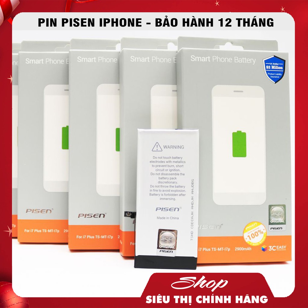 Pin Pisen iPhone 7 Plus - Hàng Chính Hãng