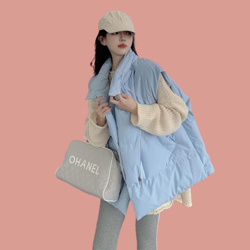 ÁO KHOÁC GILE PHAO CỔ BẺ FORM XINH