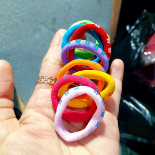 Túi 48 thun cột tóc màu ngôi sao (3-3.5cm)