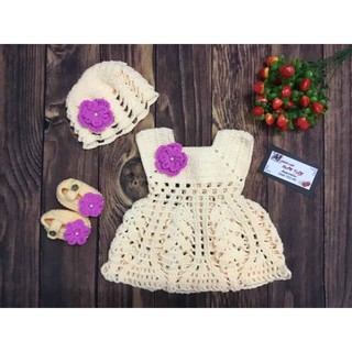 Set Áo Đầm handmade 3 món cho bé