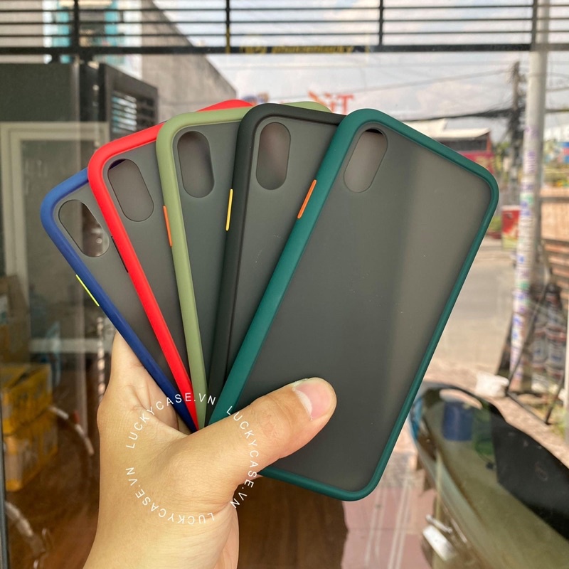 Ốp Likgus viền màu lưng nhám mờ cho iPhone X/Xr/XsMax và 7/8Plus